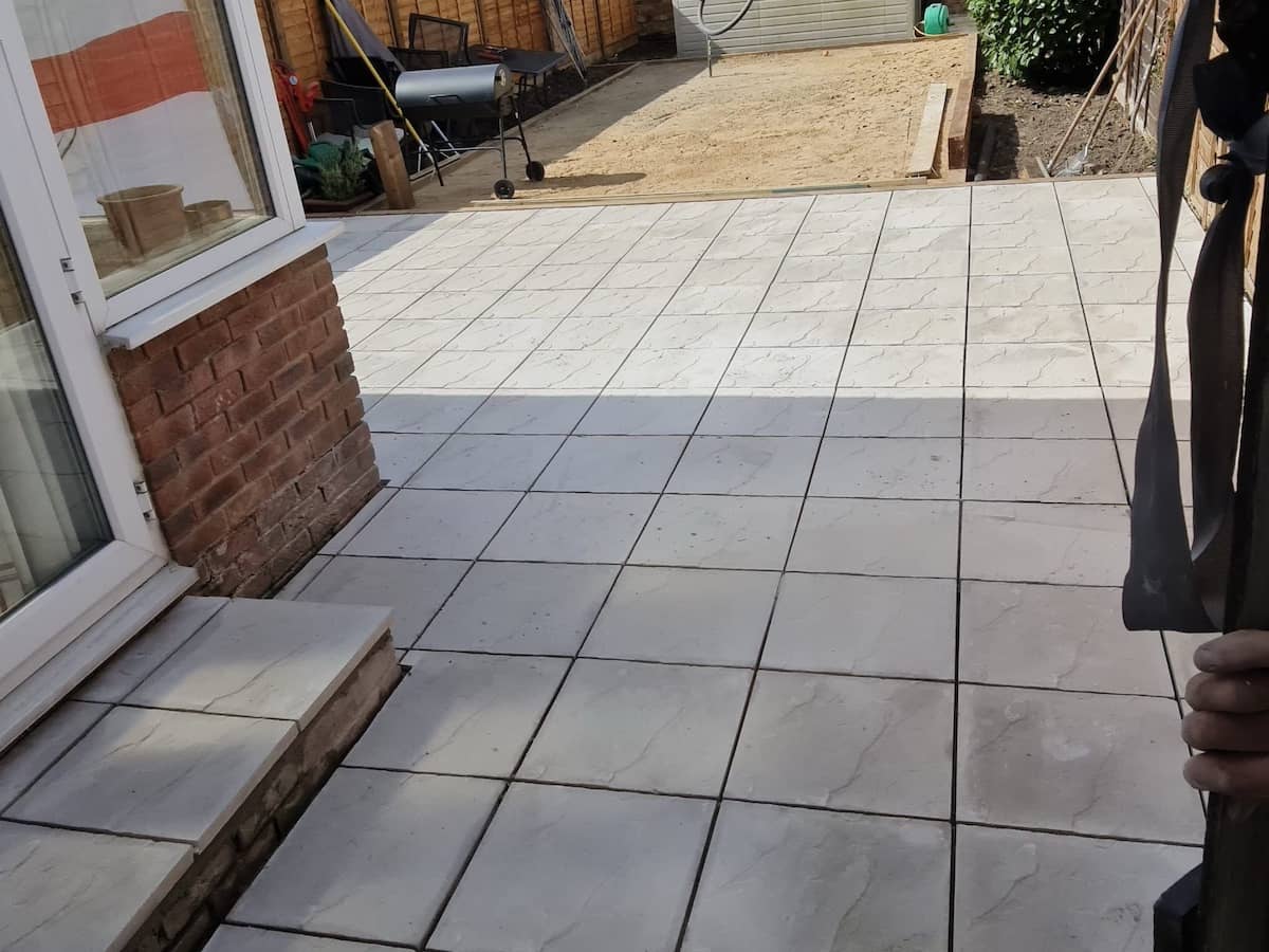 Rear Patio and Artificial Lawn Transformation in Finchley, North London